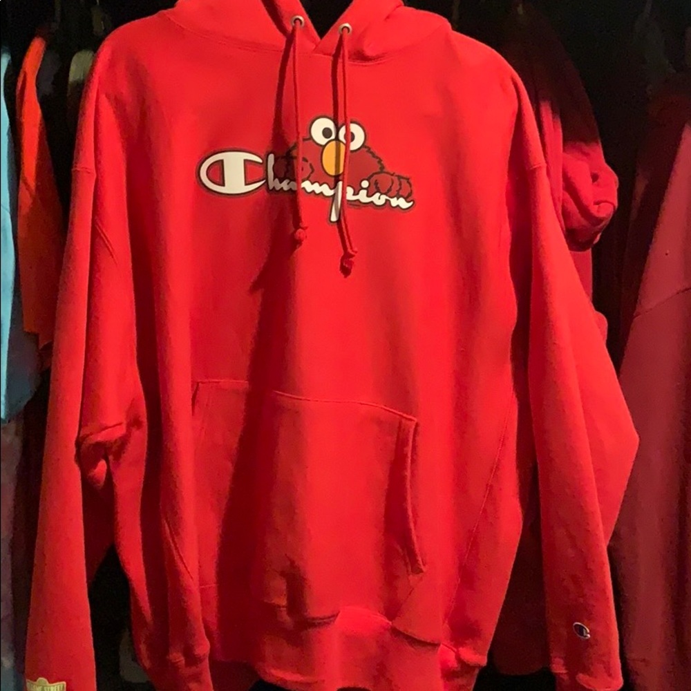 Champion x Sesame Street Elmo hoodie sz 2xl